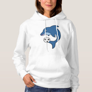 Dolphin som fotbollsspelare med fotboll t shirt