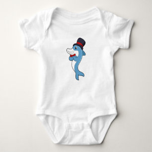 Dolphin som gentleman med Hat T Shirt
