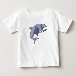 Dolphin som Hairdresser med Comb T Shirt
