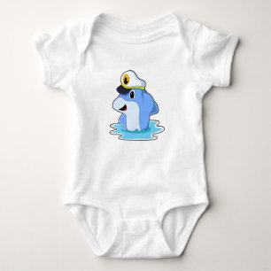 Dolphin som kapten med Hat T Shirt
