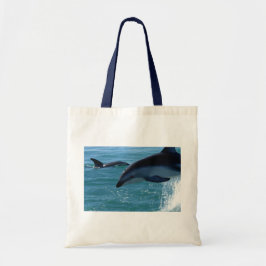 Dolphin Stänk Destiny Beach Ocean Natature Tygkasse