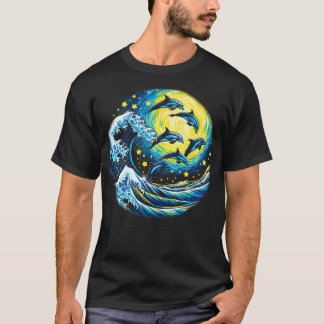 Dolphin Starry night T Shirt