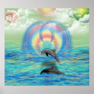Dolphin Stigning Poster