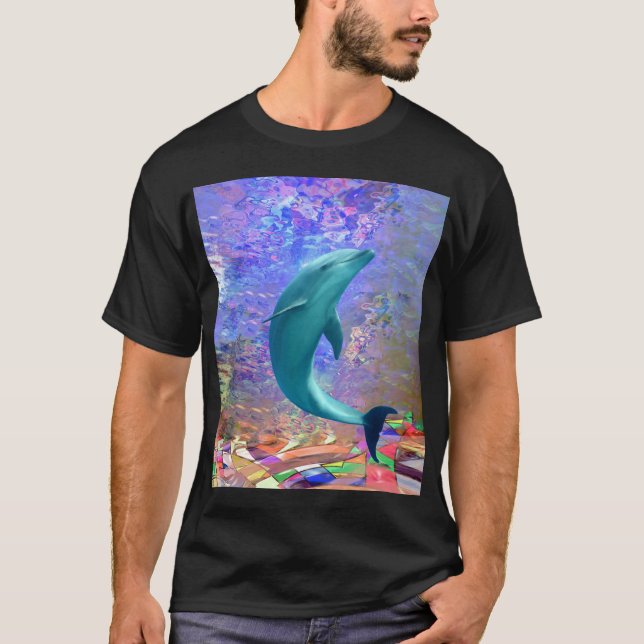 Dolphin Sunlight T Shirt (Framsida)