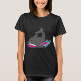 Dolphin Surfer Surfboard Vatten sport T Shirt