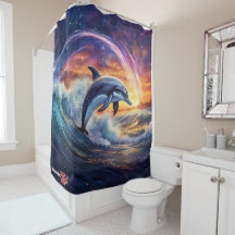 Dolphin Surfs Galaxy Design per Rik AMeN Gill