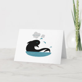 Dolphin Swimming Birthday Card Kort