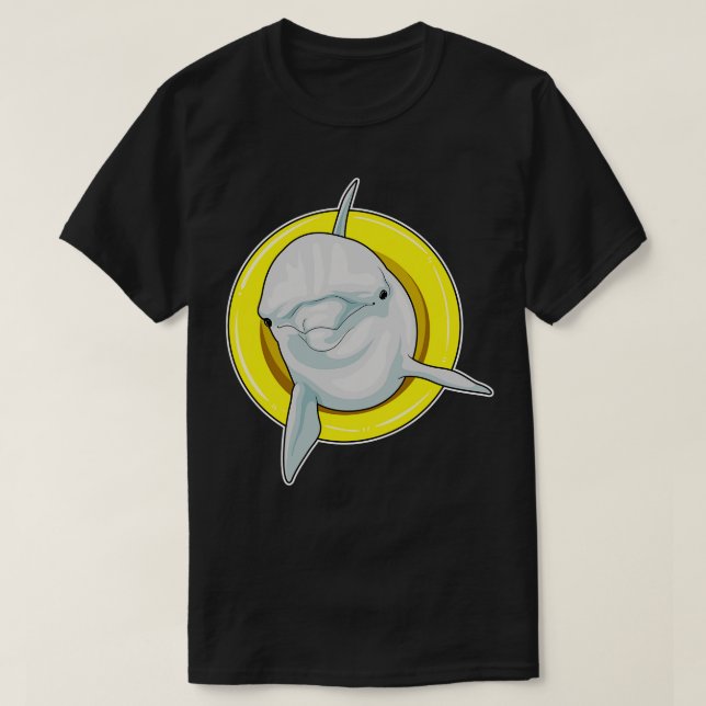 Dolphin Swimming Livbuoy T Shirt (Design framsida)