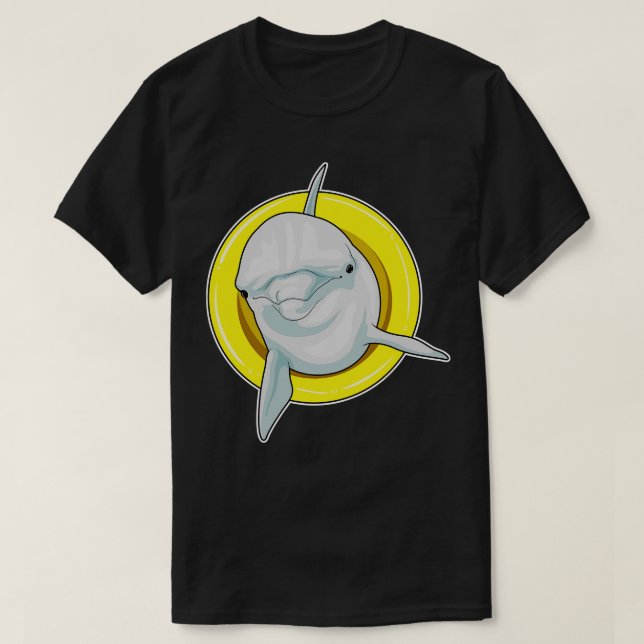 Dolphin Swimming Livbuoy T Shirt (Design framsida)