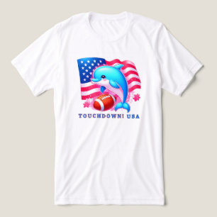 Dolphin Touchdown USA T Shirt
