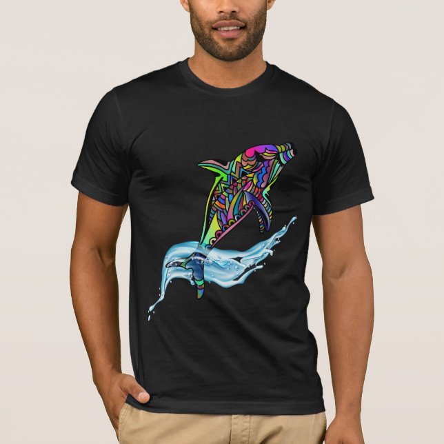 Dolphin ut ur vatten! t shirt (Framsida)