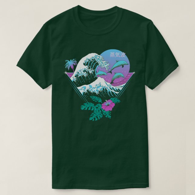 Dolphin Vågar T Shirt (Design framsida)