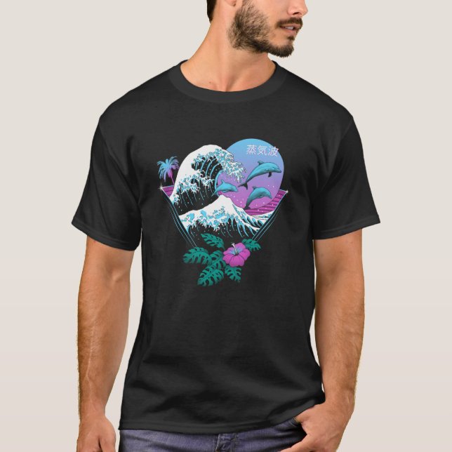 Dolphin Vågar T Shirt (Framsida)