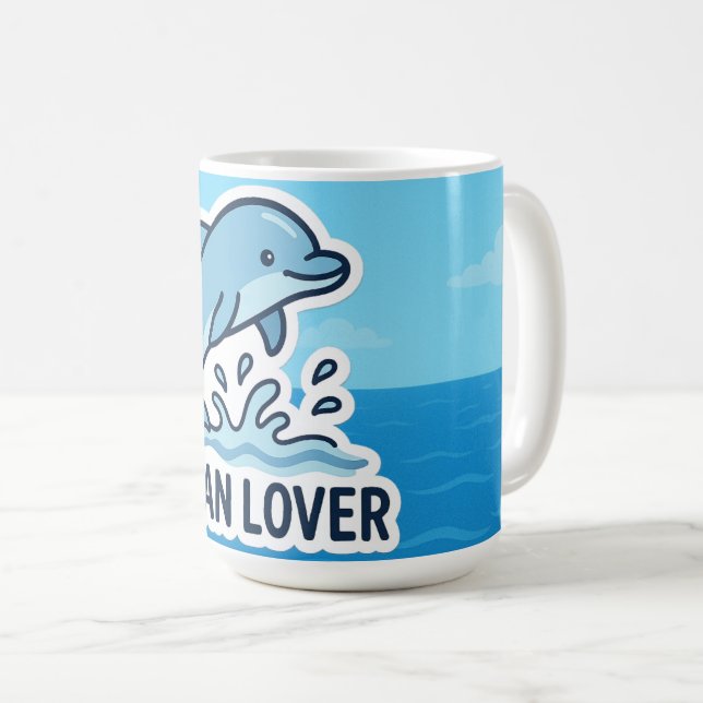 Dolphin Vibes Kaffemugg (Framsida höger)