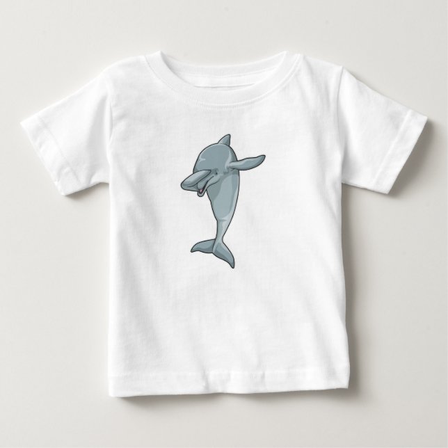 Dolphin vid Hip hop Dance Dab T Shirt (Framsida)