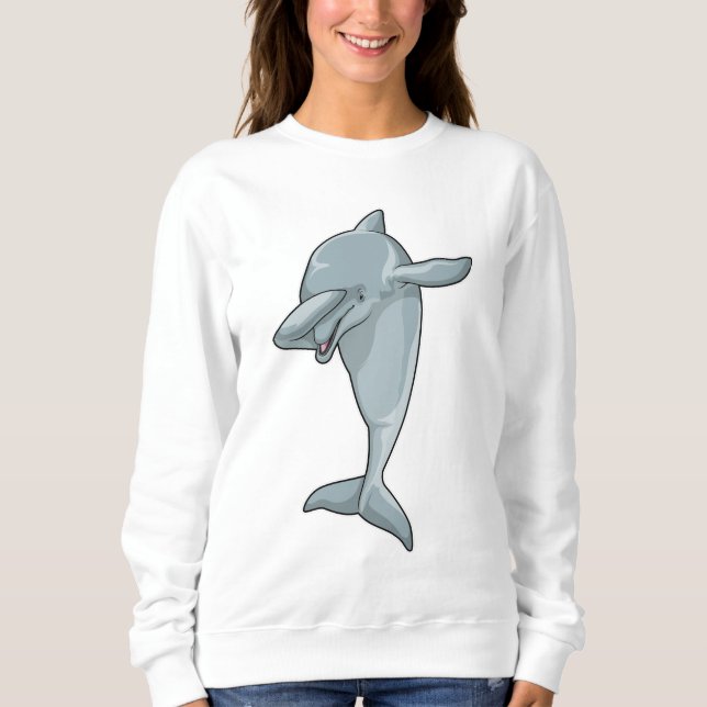 Dolphin vid Hip hop Dance Dab T Shirt (Framsida)