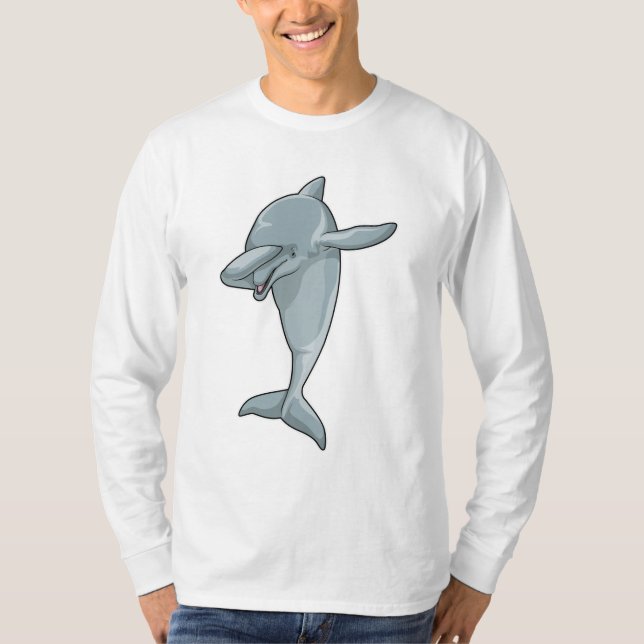 Dolphin vid Hip hop Dance Dab T Shirt (Framsida)