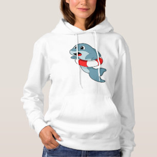 Dolphin vid Swimming med Simma ring T Shirt