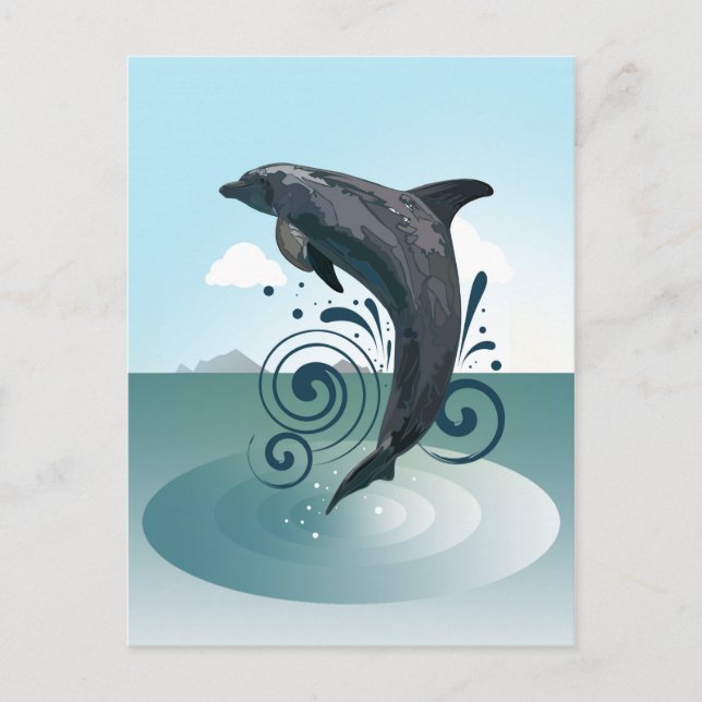 Dolphin Vykort (Framsida)
