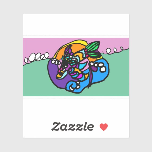 Dolphin wave  klistermärken (Ark)