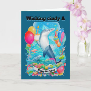 Dolphin Wearing fyller årshäst Kort