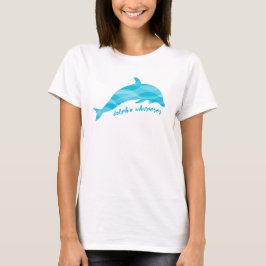 Dolphin Whisperer Blue Vågar T Shirt