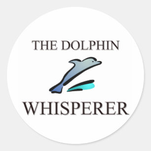 Dolphin Whisperer Runt Klistermärke