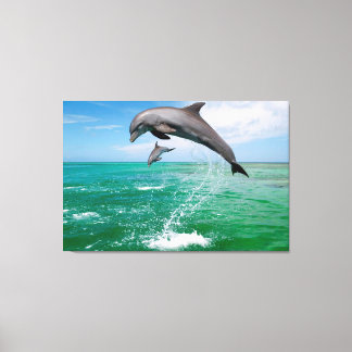 Dolphins Anpassningsbar Canvas Wall Art