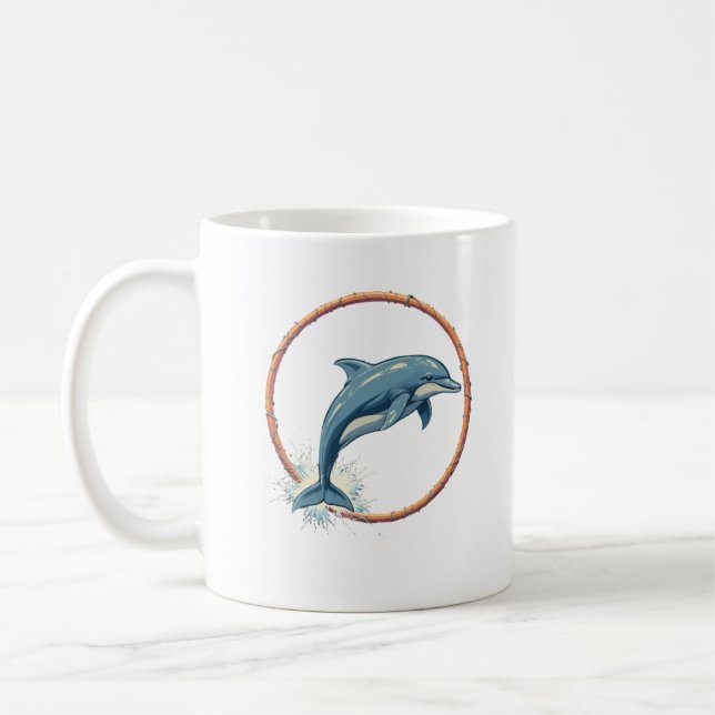 Dolphins Aqua Stunts Kaffemugg (Vänster)