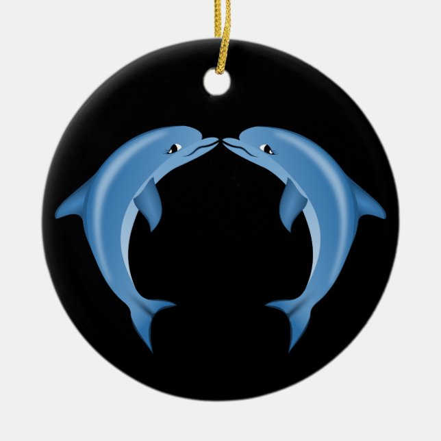 Dolphins Ceramic Ornament (Framsidan)