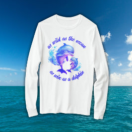Dolphins-citattecken för utspädda vattenfärger | t shirt