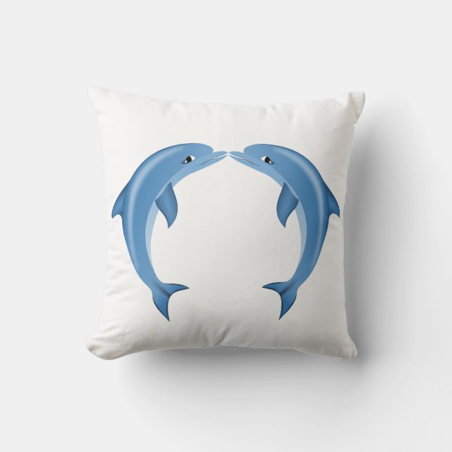 Dolphins Dekorativ kudde (Framsida)