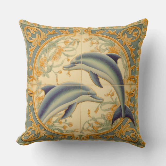 Dolphins Dekorativ kudde (Framsida)