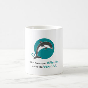 Dolphins Dolphin Ocean Sea Fish Animal Gift Idea Kaffemugg
