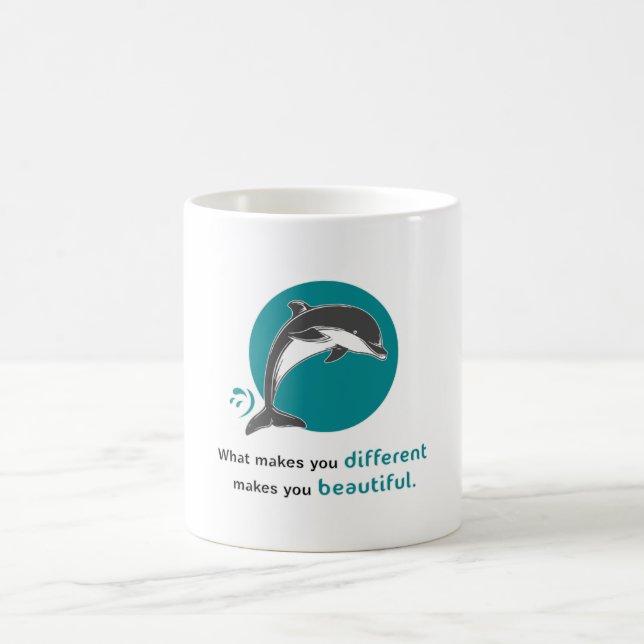 Dolphins Dolphin Ocean Sea Fish Animal Gift Idea Kaffemugg (Center)