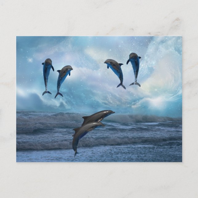 Dolphins fantasi vykort (Framsida)