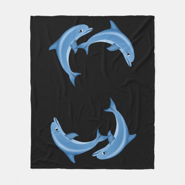 Dolphins Fleece Blanket (Framsidan)