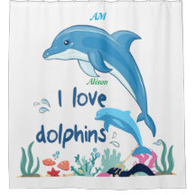 Dolphins i Modern Coola I citerar Namn Monogram
