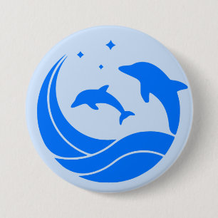Dolphins Jumping Vinkarare Knapp