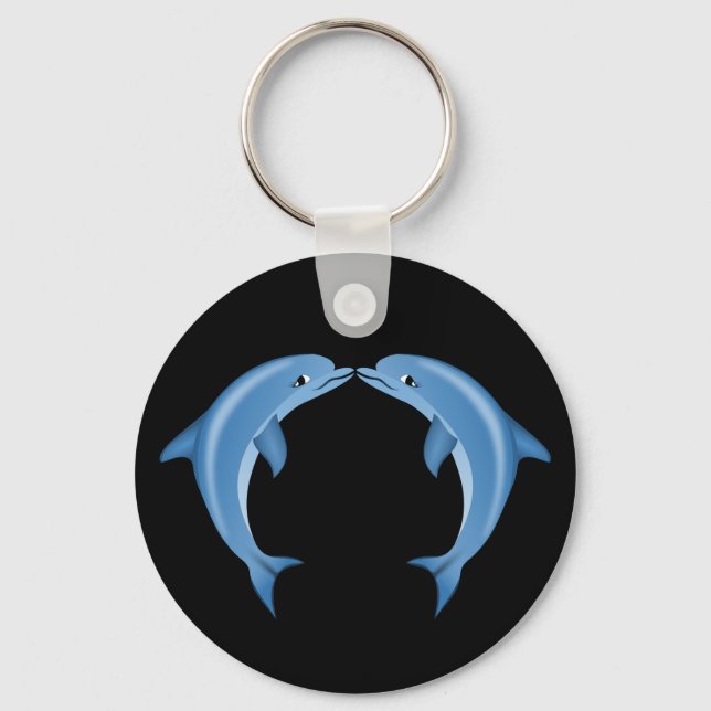 Dolphins Keychain Nyckelring (Framsida)