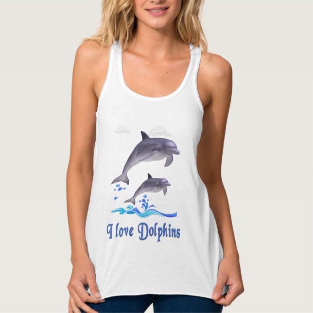 Dolphins livmodern clothimg linne med racerback  (Framsida)