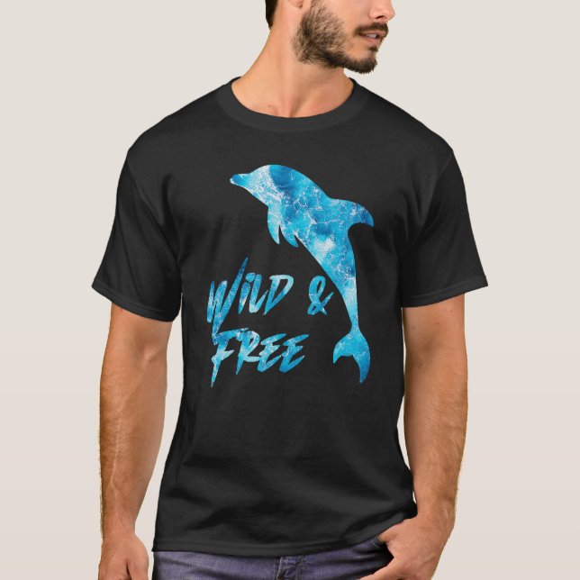 Dolphins  Ocean Sea Animal T Shirt (Framsida)