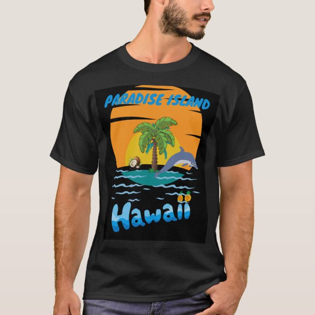 Dolphins Paradise Island T Shirt (Framsida)