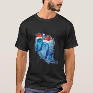 Dolphins Santa Julpyjamas T Shirt