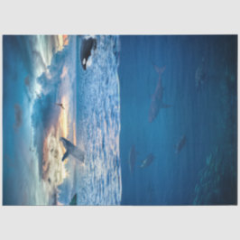 Dolphins Sea Ocean Decoupage-papper