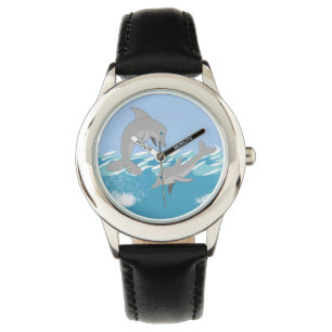 Dolphins Swimming i Oceanen Armbandsur