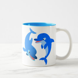 Dolphins Tecknad Mugg