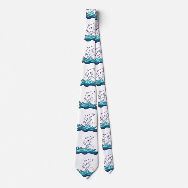 Dolphins teckning Tie Slips (Framsida)