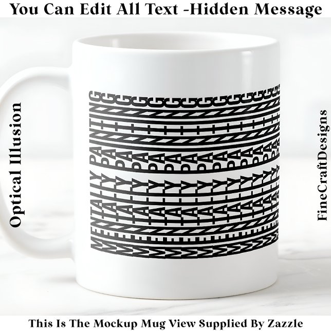 Dolt meddelande för alla hobbyer, mentalt 106B Kaffemugg (Skapare uppladdad)