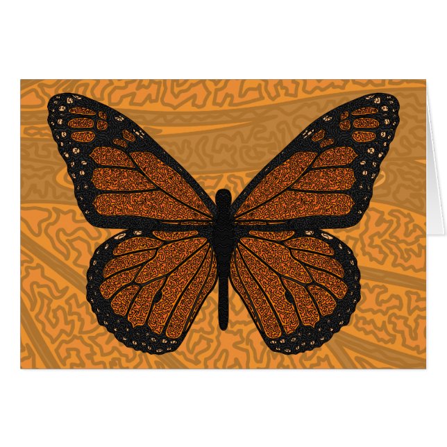 Dolt monarkakort hälsningskort (Framsidan Horizontal)